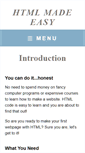 Mobile Screenshot of easyhtmlcode.com